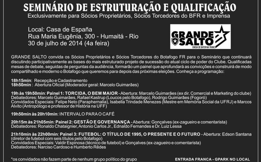 Material Grande Salto Botafogo (Foto: Divulgação)