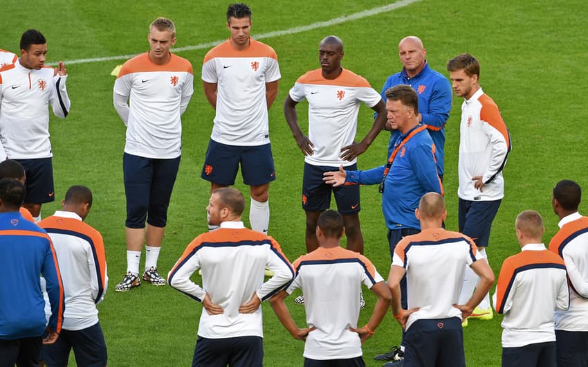 Treino da seleção holandesa (Foto: William West/AFP)