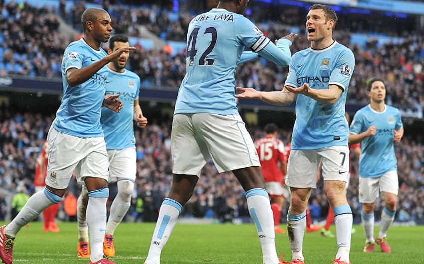 Manchester City x Fullham (Foto: AFP)