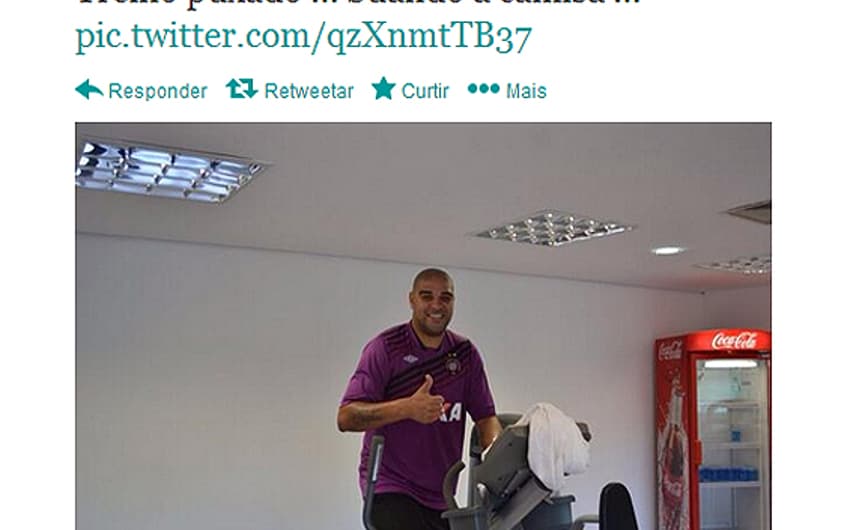 Twitter - Adriano (Foto: Reprodução/ Twitter)