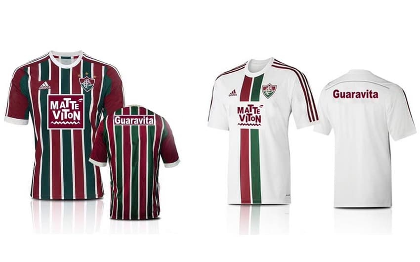 Uniforme do Fluminense com o novo patrocinador (Fotos: Divulgação)