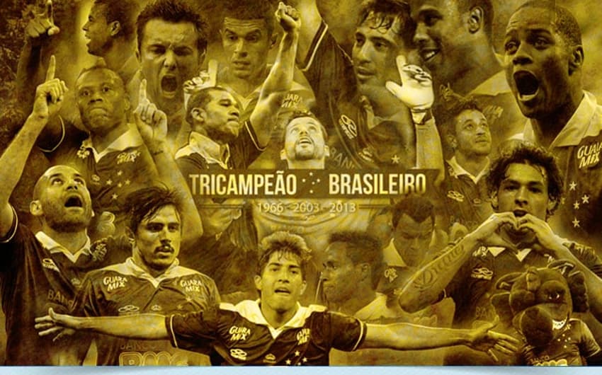 Site do Cruzeiro comemora tricampeonato (Foto: Cruzeiro/Divulgação)