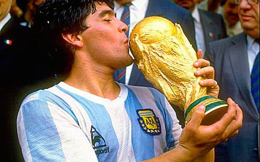 Maradona - Argentina 1986 (Foto: Allsport UK/Allsport)
