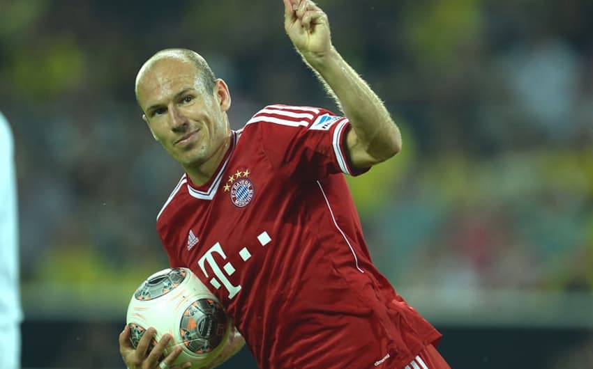 Robben - Borussia Dortmund x Bayern de Munique (Foto: Patrik Stollarz/AFP)