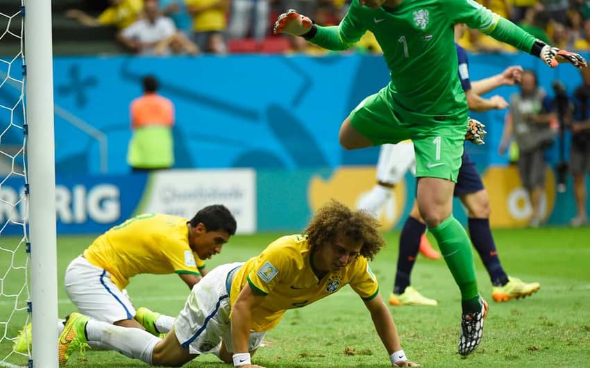 Brasil x Holanda - David Luiz (Foto: Odd Andersen/ AFP)