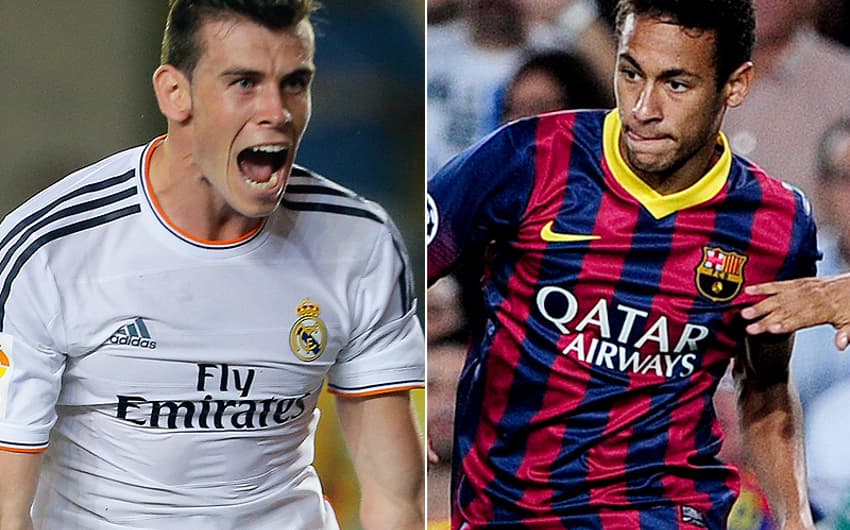 Bale e Neymar (Fotos: AFP)