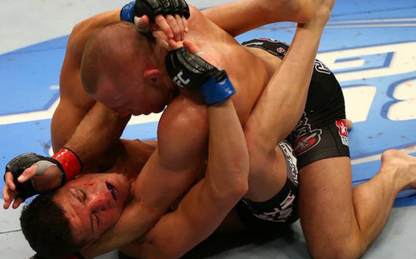 Georges Saint Pierre e Nick Diaz (Foto: Divulgação/UFC)