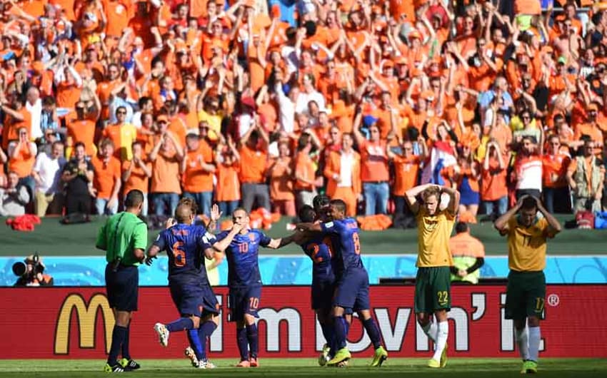 Copa do Mundo 2014 - Austrália x Holanda (Foto: AFP)