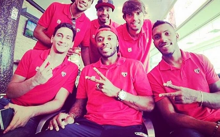 Jogadores do São Paulo (Foto: Reprodução/Instagram)