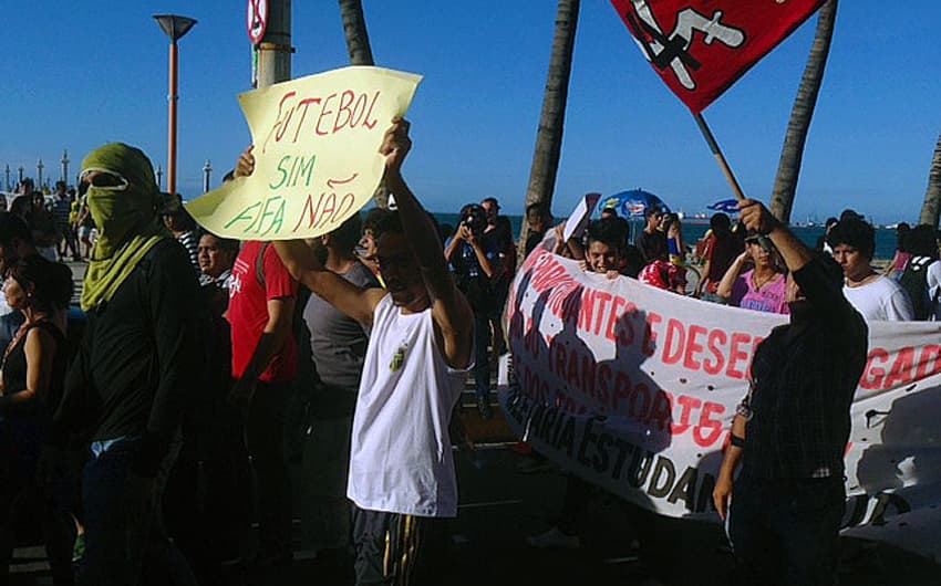 Protesto em Fortaleza (Foto:  Caio Carrieri Cardoso)