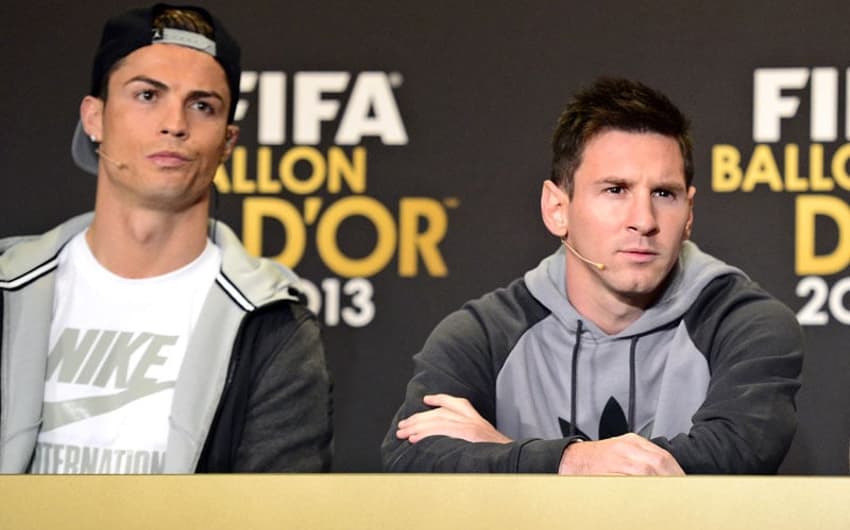 Cristiano Ronaldo e Messi - Globo de Ouro (Foto: Oliver Morin/ AFP)