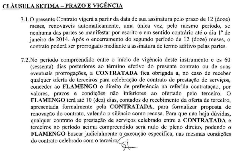 Contrato Paulo Pelape com o Flamengo