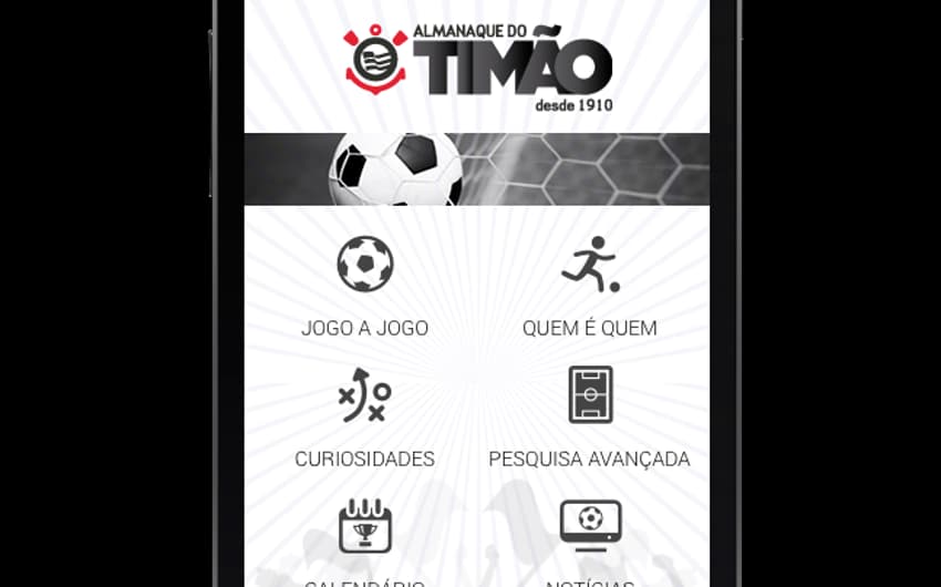 Almanaque do Timão estará disponível nos sistemas iOS e Android