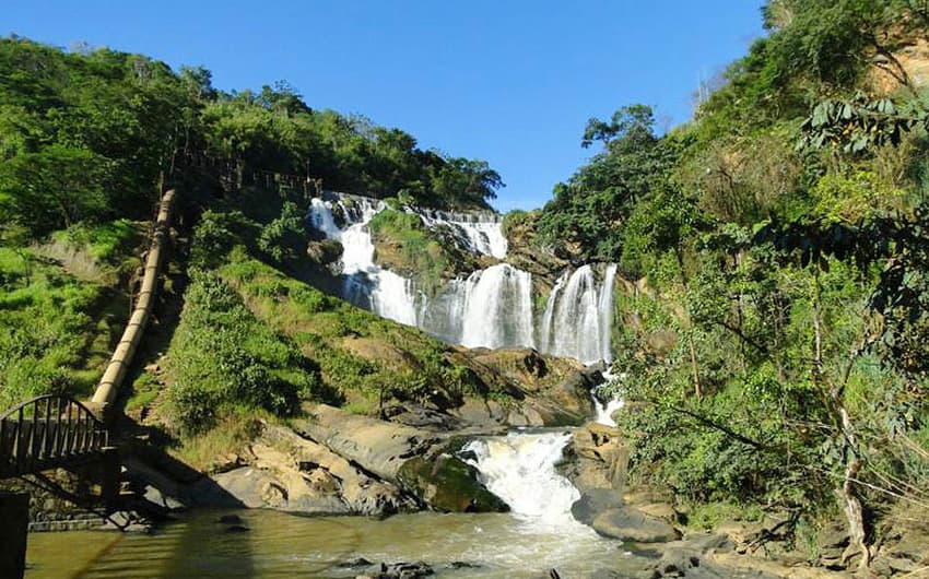 Cachoeira do Rio Carangola, em Tombos (Foto: Divulgação)