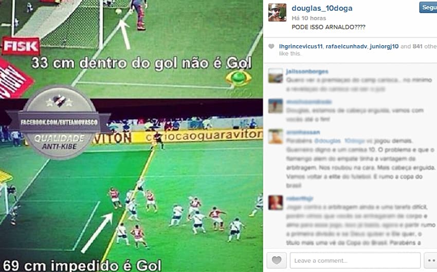 Douglas - Vasco (Foto: Reprodução/ Instagram)