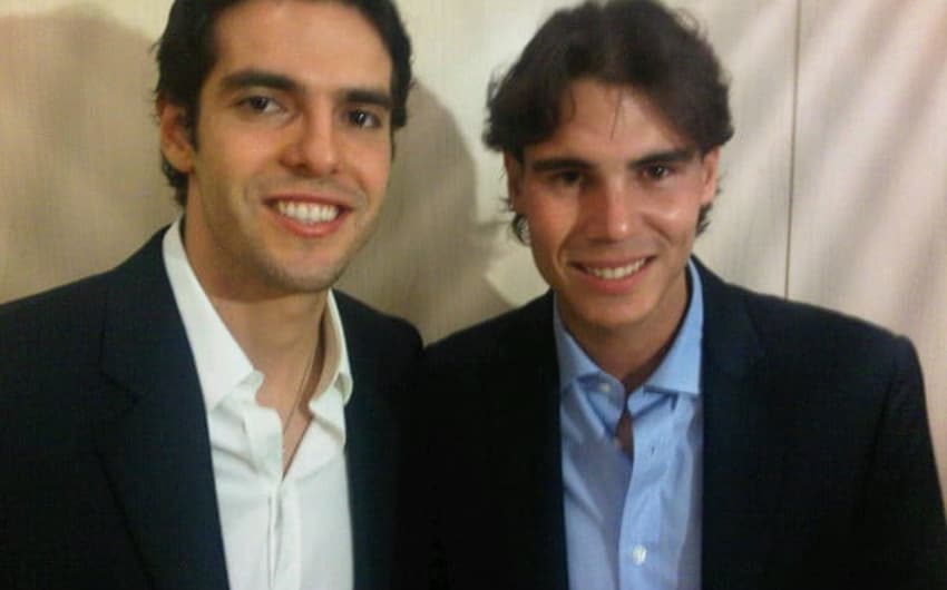 Kaká e Rafael Nadal - foto: Divulgação