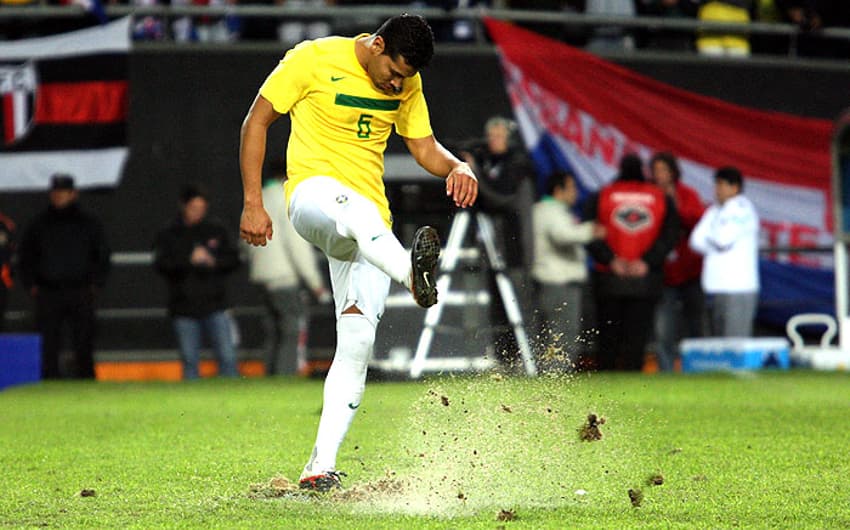 André Santos - Brasil x Paraguai (Foto: Cristiano Andujar)