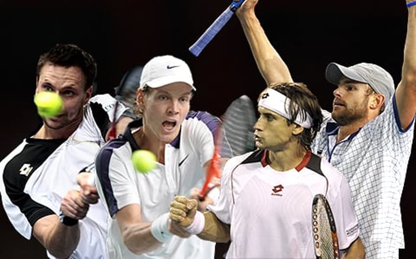 Soderling, Berdych, Ferrer e Roddick (Crédito: EFE e Reuters)