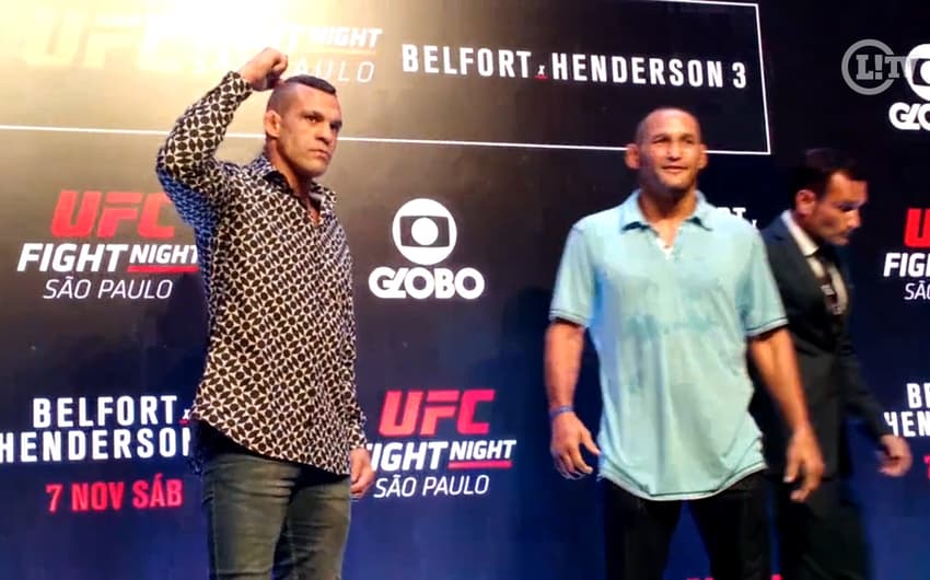Belfort e Henderson se encaram antes do UFC São Paulo (Luis Fernando Coutinho)
