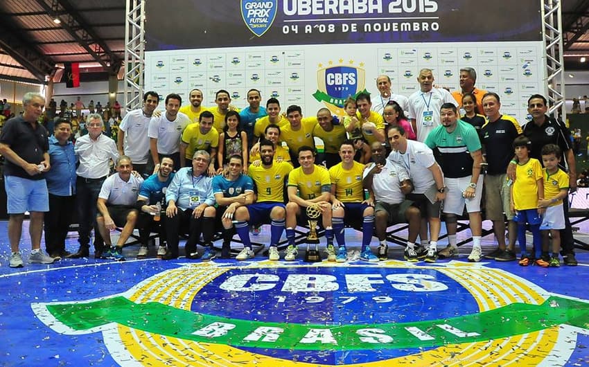 Brasil vence o Irã e conquista nono título do grand Prix de Futsal (Foto: Divulgação/CBFS)