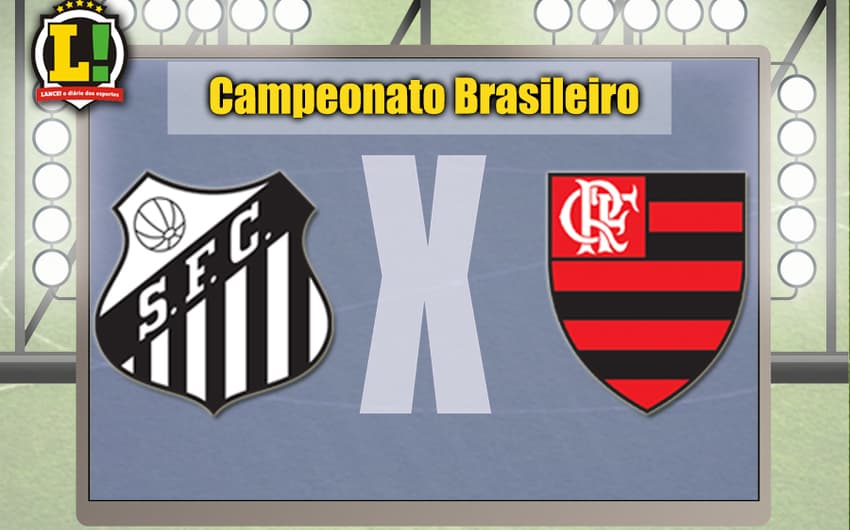 Apresentação Santos x Flamengo Campeonato Brasileiro