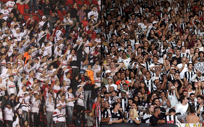 Torcida São Paulo e Atletico Mineiro (foto:Divulgação)