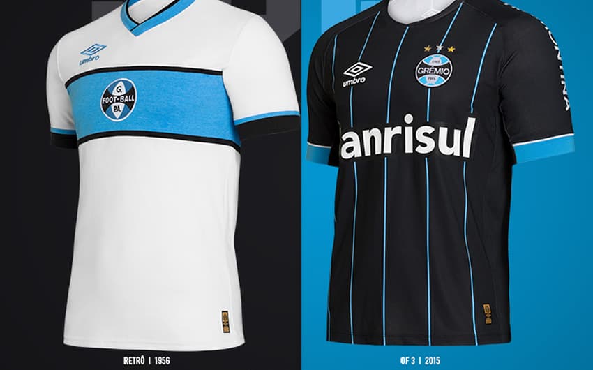 Novos uniformes do Grêmio