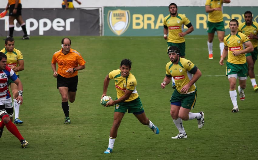Seleção Brasileira de Rugby durante treinamento (Foto: Dannielle Abreu/CBRu)