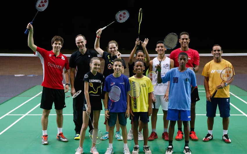 Clínica de badminton (Foto: Pedro Martins/BWF)