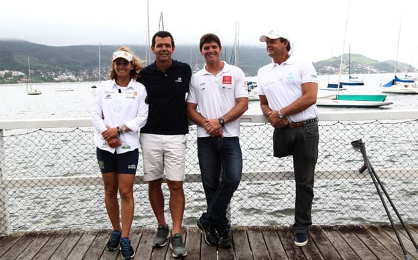 Martine, Torben, Marco e Lars: a família Grael e seus intermináveis representantes olímpicos (Foto: Paulo Sérgio/LANCEPRESS)