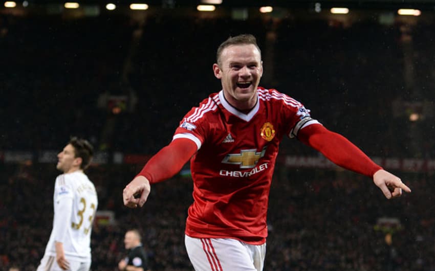 Rooney marcou de letra (Foto: Oli Scarff / AFP)