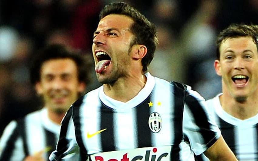 Del Piero pela Juventus (Foto: Olivier Morin/AFP)