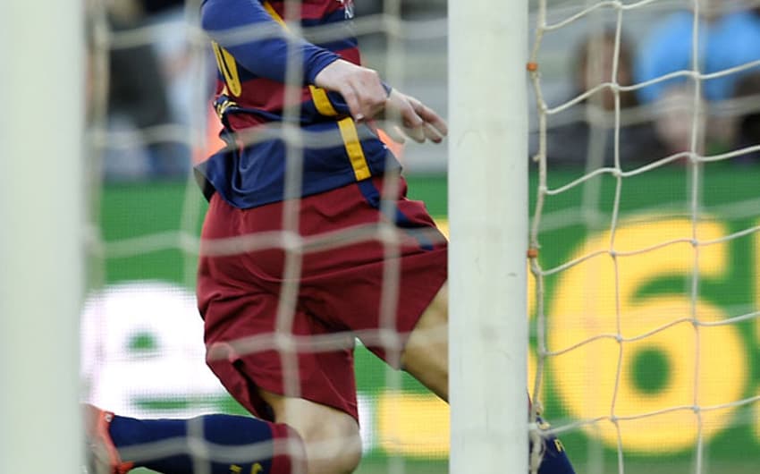 Gol de Messi - Barcelona x Granada (Foto: Lluis Gene / AFP)