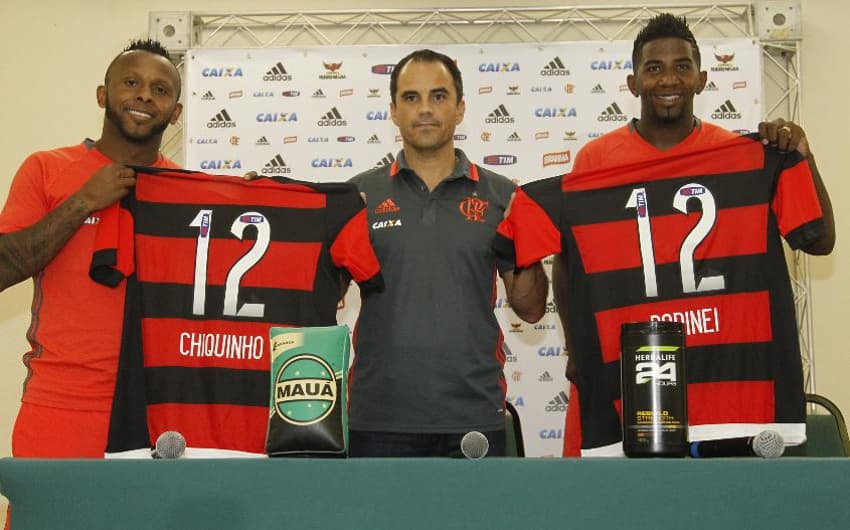 Chiquinho e Rodinei (Foto: Gilvan de Souza / Flamengo)
