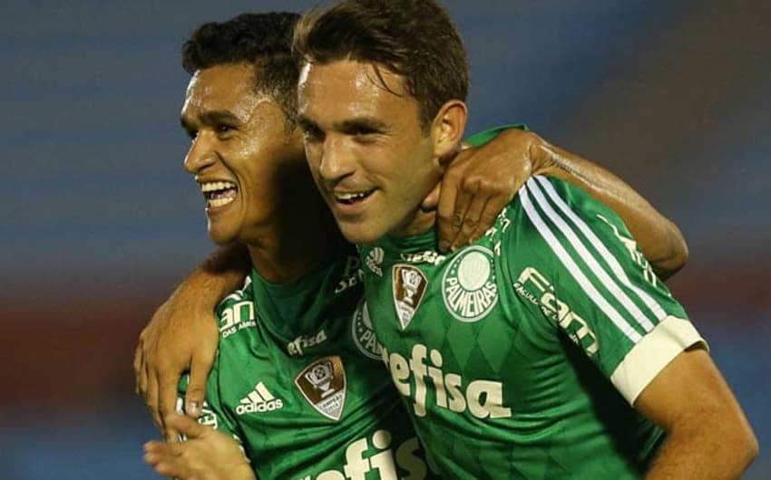 Allione festeja gol do Palmeiras (Cesar Greco/Ag. Palmeiras)