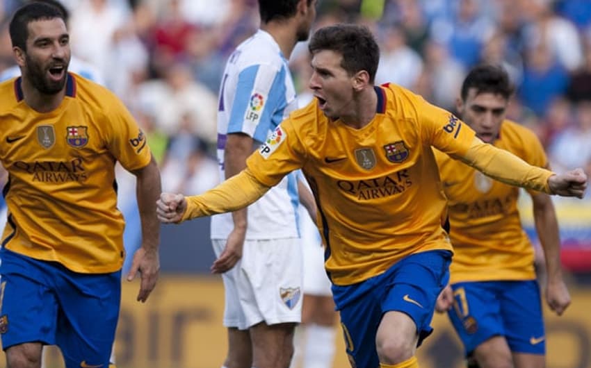 Messi - Malaga x Barcelona (Foto: Jorge Guerrero / AFP)