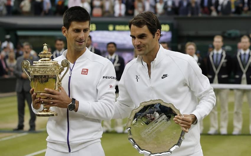 Na decisão de Wimbledon de 2015, novamente Djokovic se impôs sobre o rival suíço