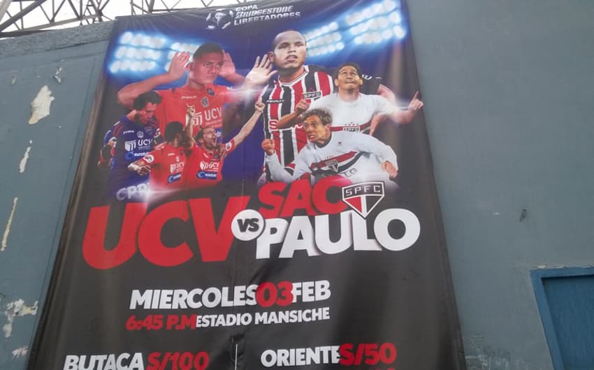 Palco da estreia do São Paulo na Libertadores