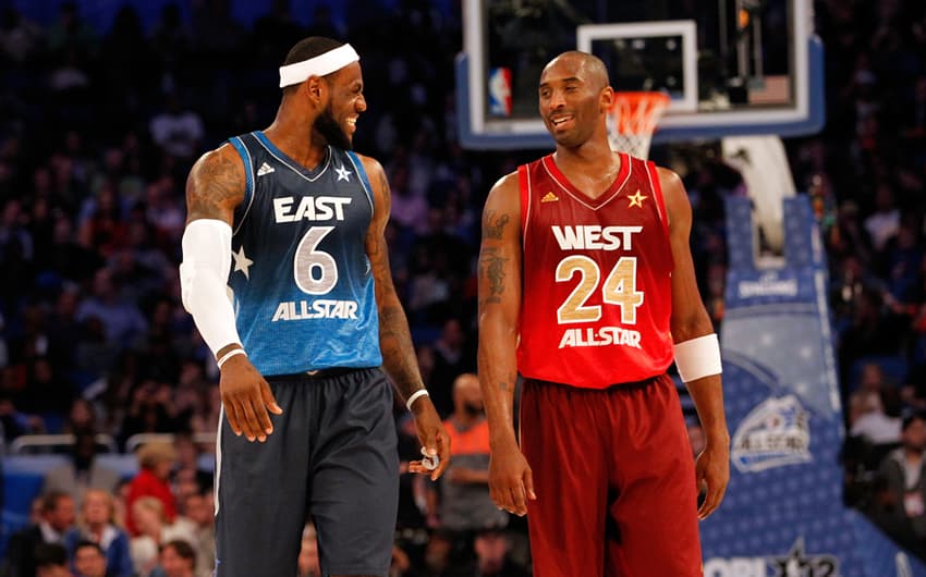 2012 - Kobe Bryant ao lado de LeBron James