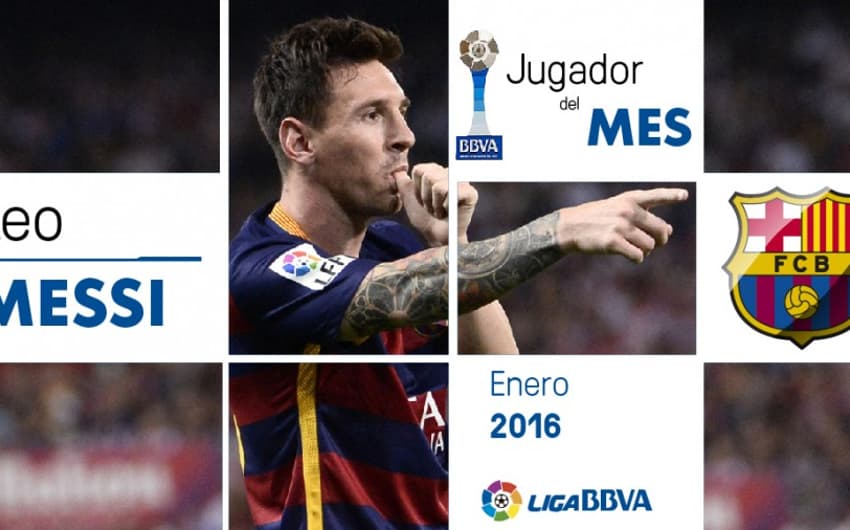 Messi melhor jogador do mes (Foto: Divulgação)