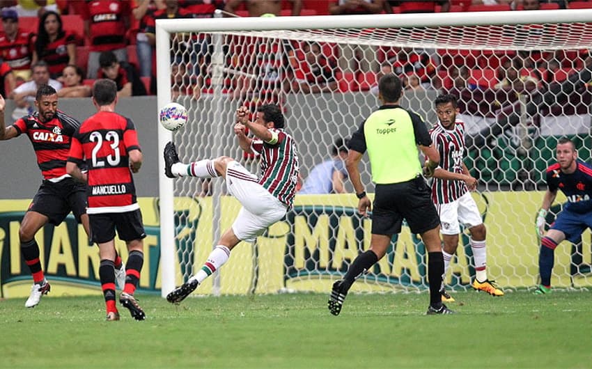HOME - Fluminense x Flamengo - Campeonato Carioca - Fred, Cesar Martins, Mancuello, Gustavo Scarpa e Paulo Victor (Foto: Francisco Stuckert/LANCE!Press)