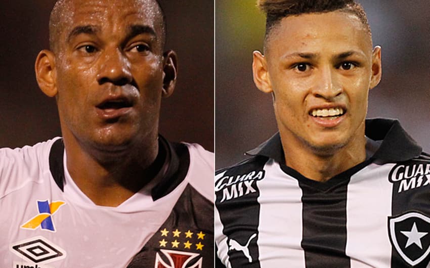 Rodrigo (Vasco) e Neilton (Botafogo)