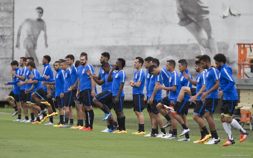 Grupo do Corinthians se preparando para duelo contra o Santa Fé (Daniel Augusto Jr/Ag. Corinthians)
