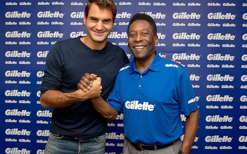 Pelé e Federer (Foto: Divulgação/Gillette)