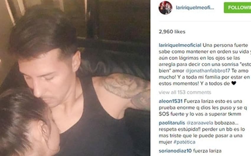 Jonathan Fabbro e Larissa Riquelme são namorados (Foto: Reprodução/Instagram)
