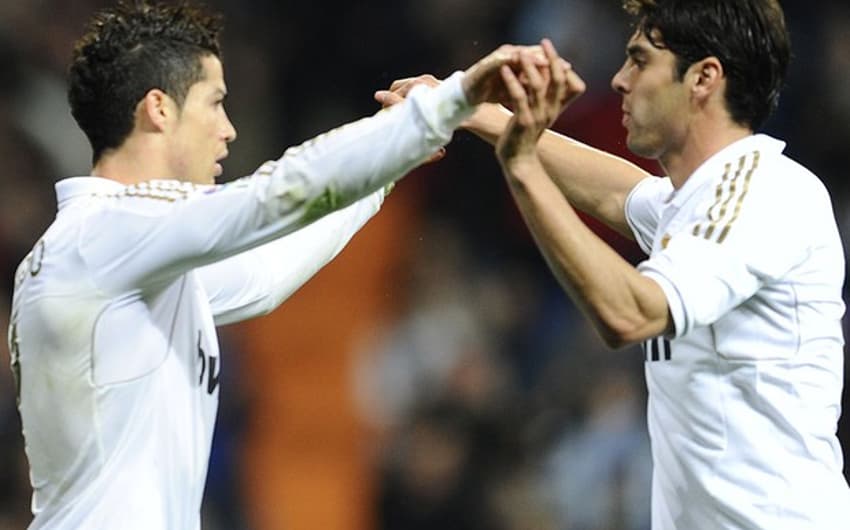 Kaká e Cristiano Ronaldo jogaram juntos em quatro temporada (Foto: AFP)