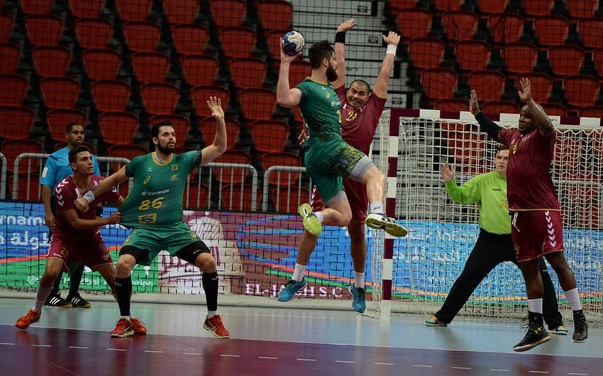 Brasil e El Jaish/ Foto: Qatar Handball Association