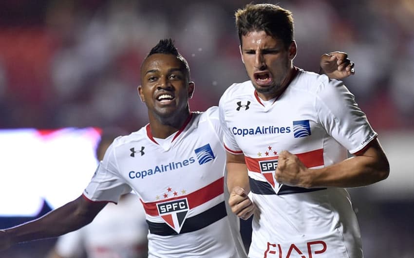 HOME - São Paulo x Trujillanos - Copa Libertadores - Kelvin e Calleri (Foto: Mauro Horita/LANCE!Press)