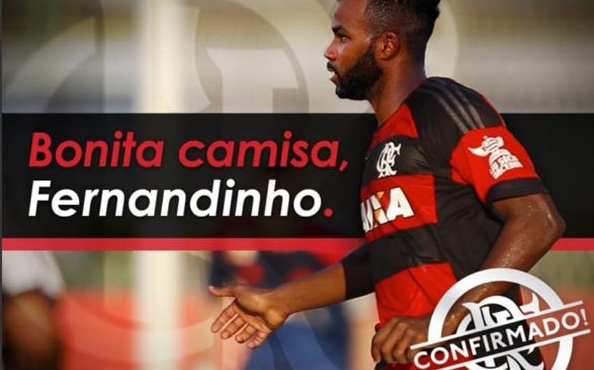 Fernandinho é confirmado como reforço do Flamengo (Foto: Reprodução/Twitter)