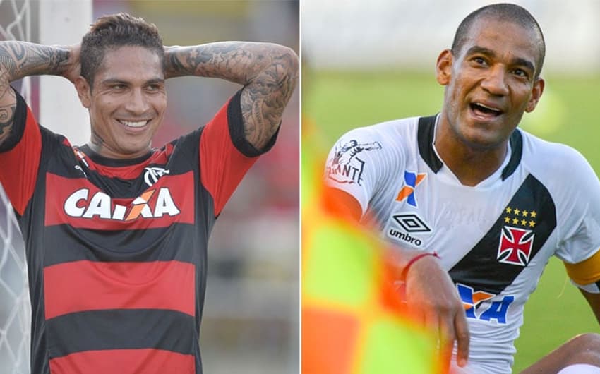 HOME - Guerrero e Rodrigo - Flamengo - Vasco (Fotos: AGIF/Fotoarena)